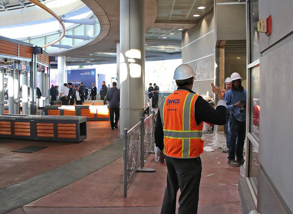 interior construction at theme park in orlando fl