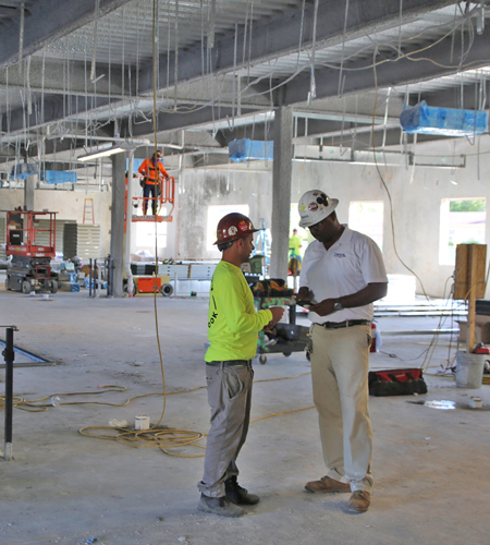 general contractor directing subcontractors